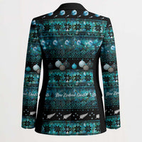 New Zealand Darts Christmas Blazer Merry Xmas Aotearoa Maori Paua Shell - Polynesian Pride