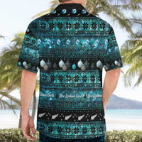 New Zealand Darts Christmas Hawaiian Shirt Merry Xmas Aotearoa Maori Paua Shell - Polynesian Pride