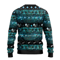 New Zealand Darts Christmas Ugly Christmas Sweater Merry Xmas Aotearoa Maori Paua Shell - Polynesian Pride
