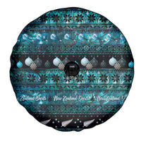 New Zealand Darts Christmas Spare Tire Cover Merry Xmas Aotearoa Maori Paua Shell - Polynesian Pride