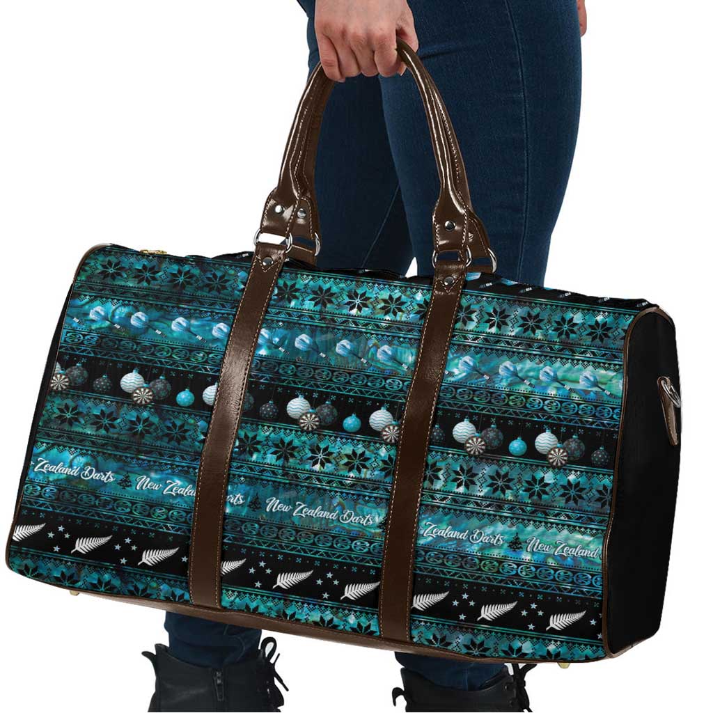 New Zealand Darts Christmas Travel Bag Merry Xmas Aotearoa Maori Paua Shell - Polynesian Pride