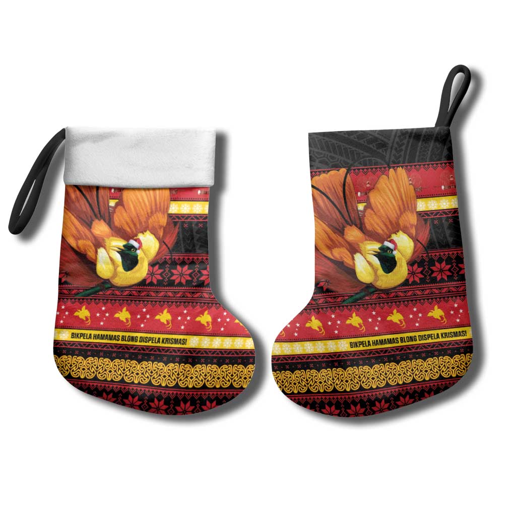 Papua New Guinea Christmas Stocking Bikpela hamamas blong dispela Krismas - Polynesian Pride