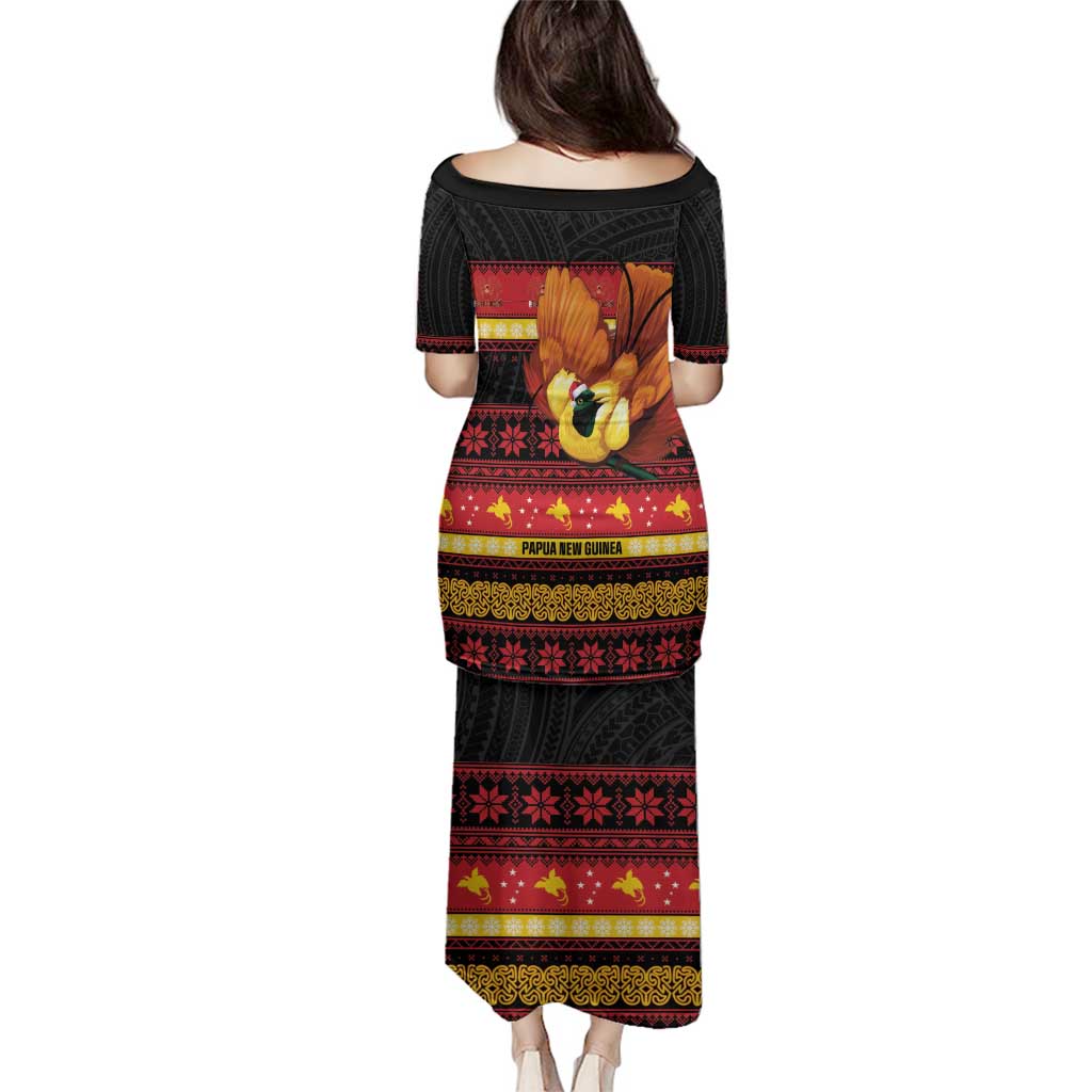 Papua New Guinea Christmas Family Matching Puletasi and Hawaiian Shirt Bikpela hamamas blong dispela Krismas - Polynesian Pride