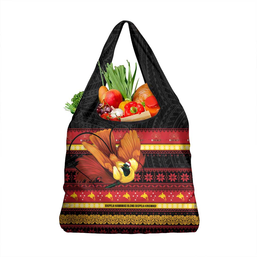 Papua New Guinea Christmas Grocery Bag Bikpela hamamas blong dispela Krismas - Polynesian Pride