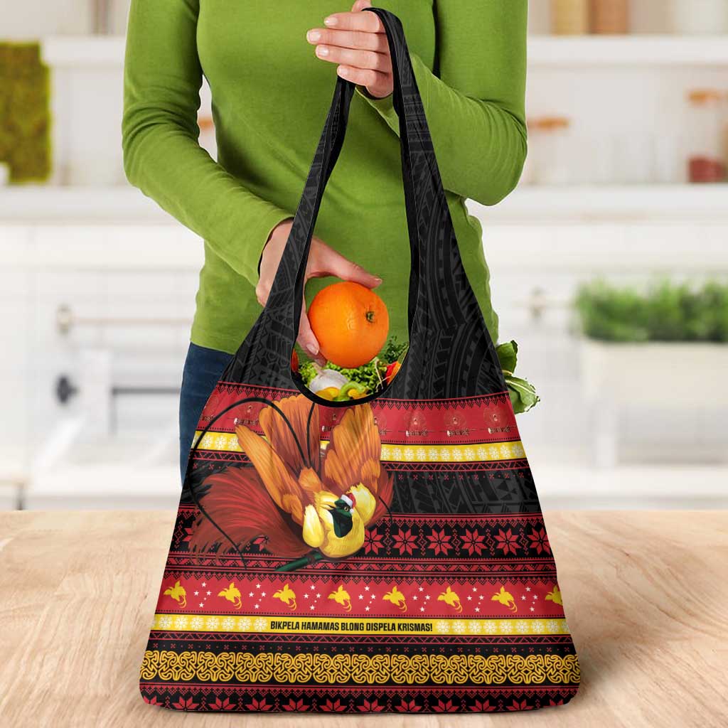 Papua New Guinea Christmas Grocery Bag Bikpela hamamas blong dispela Krismas - Polynesian Pride