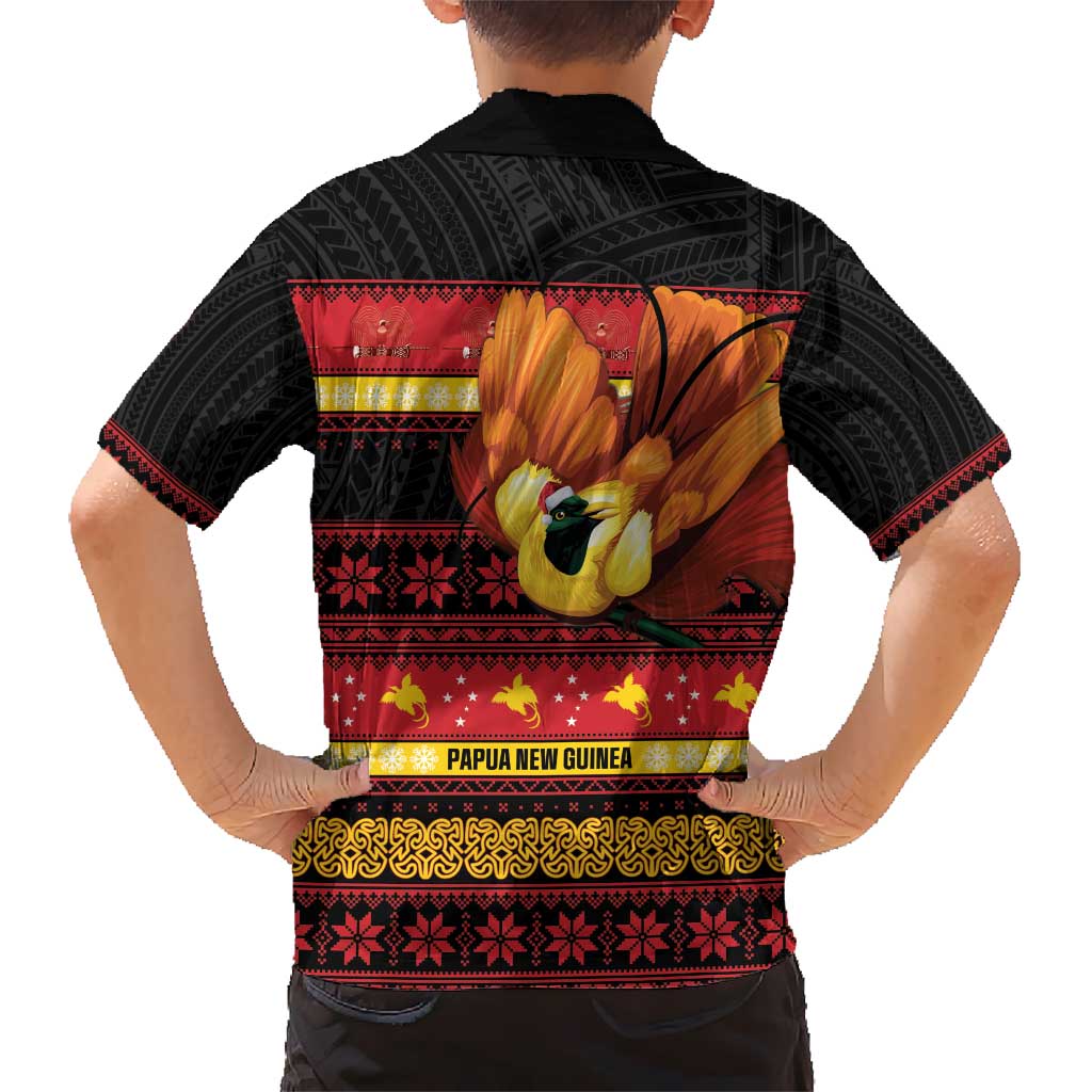 Papua New Guinea Christmas Hawaiian Shirt Bikpela hamamas blong dispela Krismas - Polynesian Pride