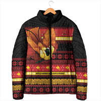 Papua New Guinea Christmas Padded Jacket Bikpela hamamas blong dispela Krismas - Polynesian Pride
