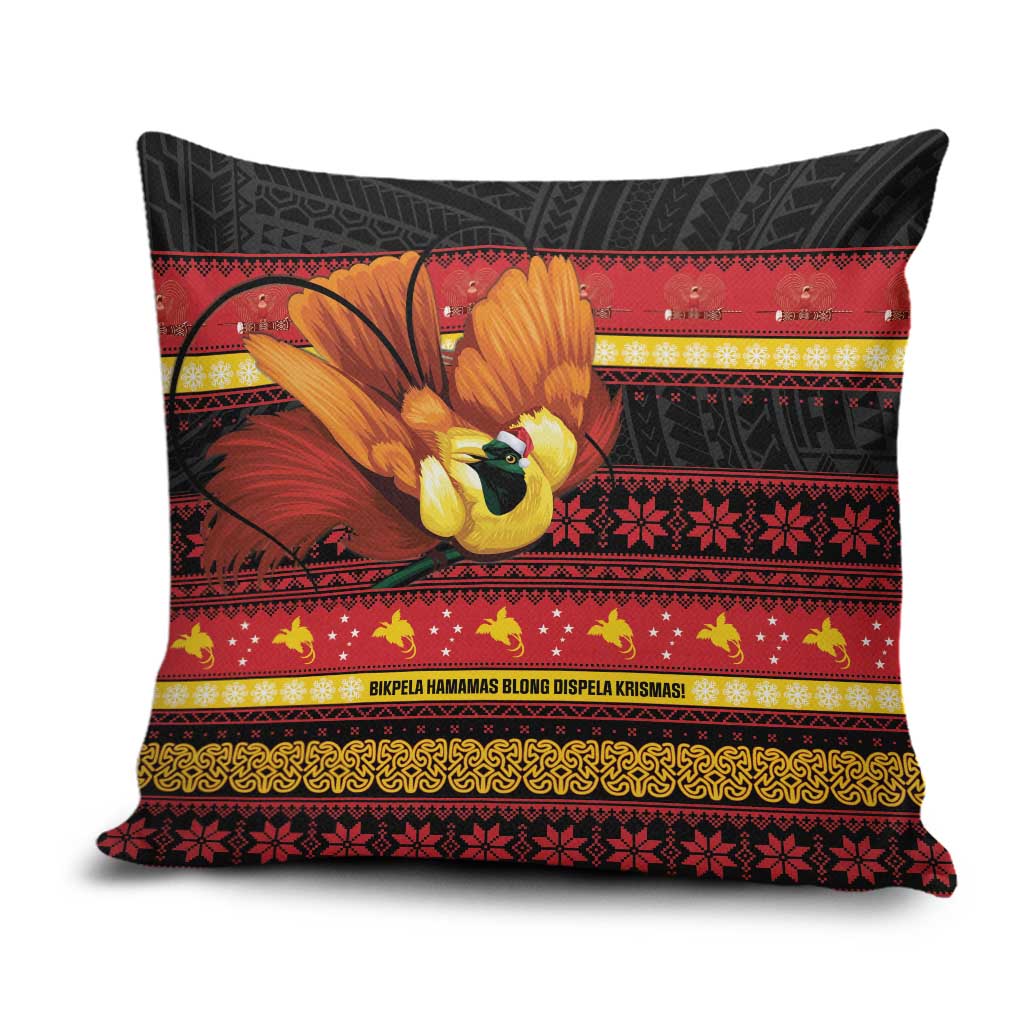 Papua New Guinea Christmas Pillow Cover Bikpela hamamas blong dispela Krismas - Polynesian Pride
