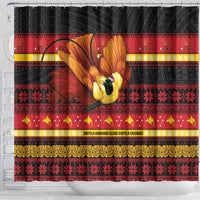 Papua New Guinea Christmas Shower Curtain Bikpela hamamas blong dispela Krismas - Polynesian Pride