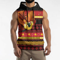 Papua New Guinea Christmas Sleeveless Hoodie Bikpela hamamas blong dispela Krismas - Polynesian Pride