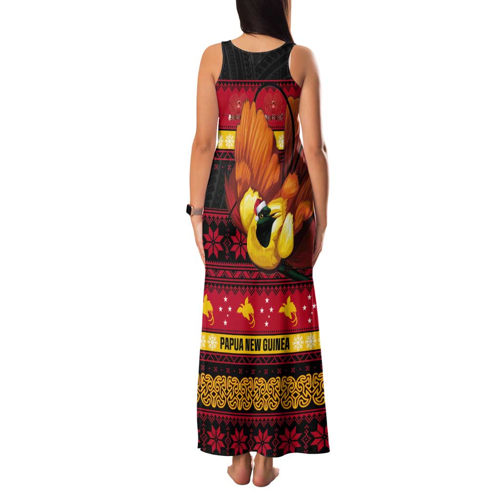 Papua New Guinea Christmas Tank Maxi Dress Bikpela hamamas blong dispela Krismas - Polynesian Pride