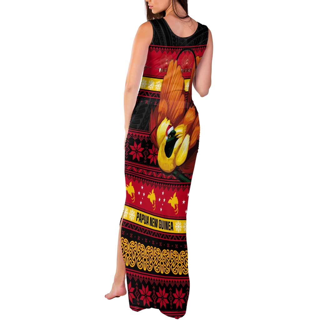 Papua New Guinea Christmas Tank Maxi Dress Bikpela hamamas blong dispela Krismas - Polynesian Pride