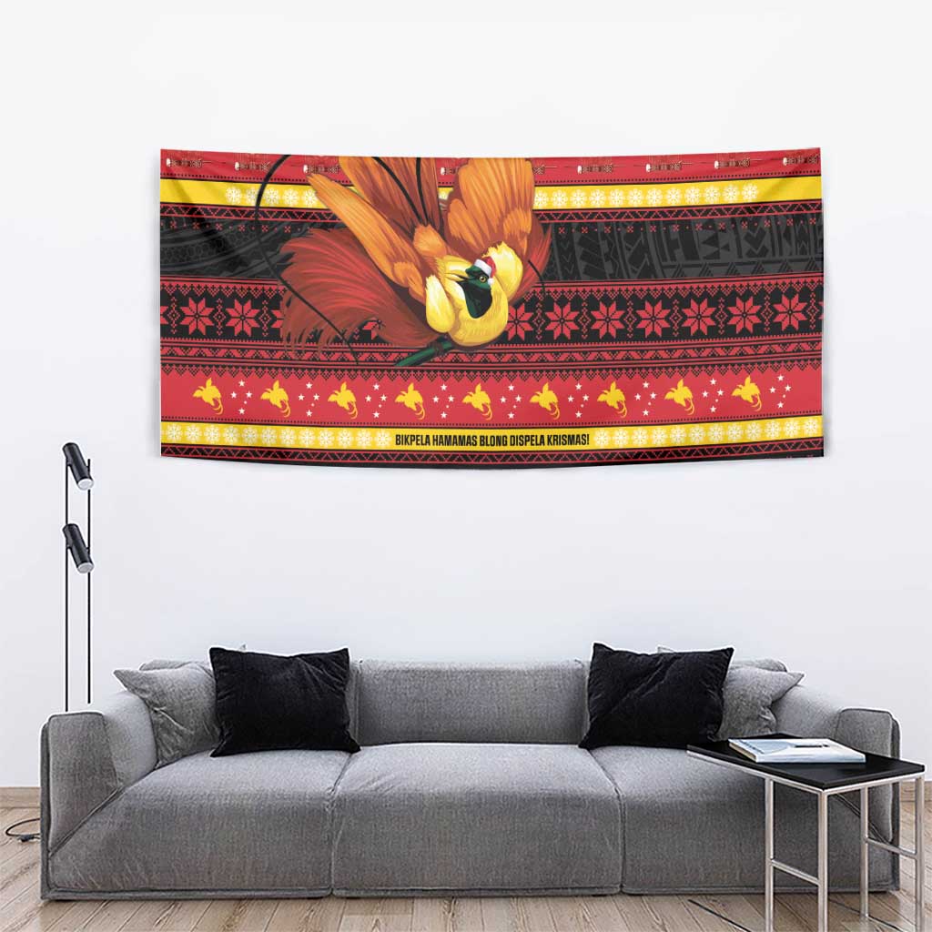 Papua New Guinea Christmas Tapestry Bikpela hamamas blong dispela Krismas - Polynesian Pride