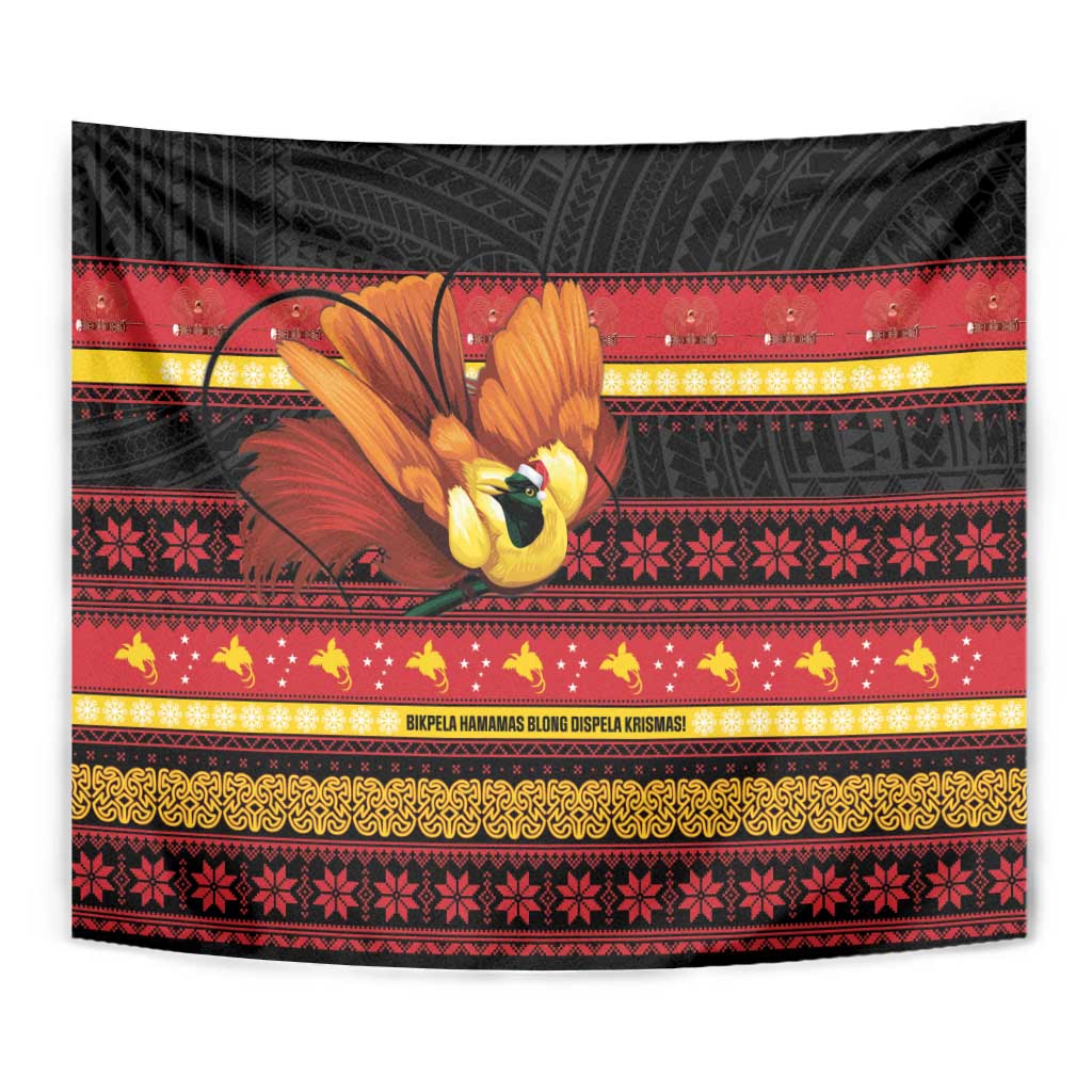 Papua New Guinea Christmas Tapestry Bikpela hamamas blong dispela Krismas - Polynesian Pride