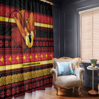 Papua New Guinea Christmas Window Curtain Bikpela hamamas blong dispela Krismas - Polynesian Pride