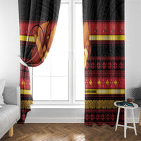 Papua New Guinea Christmas Window Curtain Bikpela hamamas blong dispela Krismas - Polynesian Pride