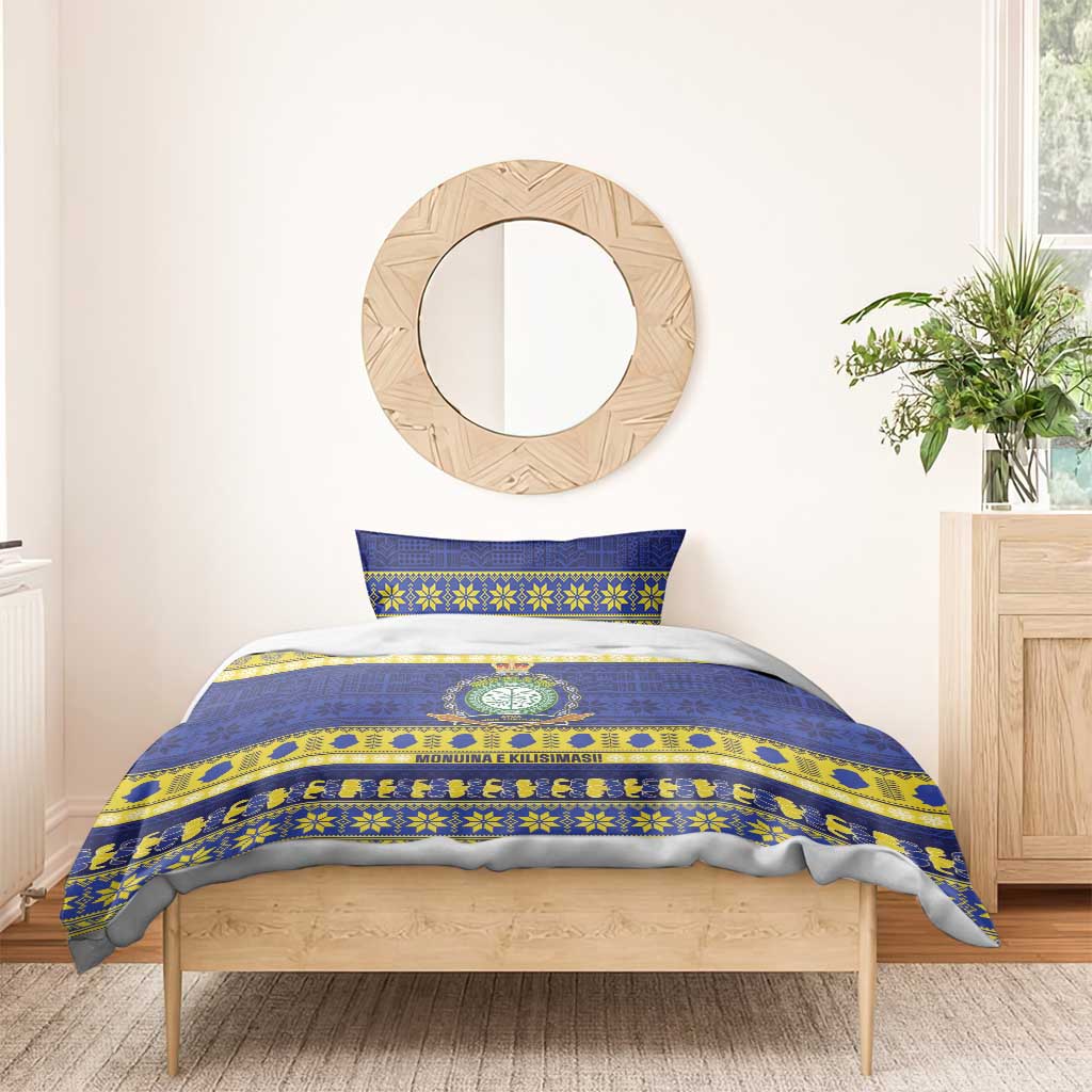 Niue Christmas Bedding Set Monuina e Kilisimasi Hiapo Motifs - Polynesian Pride