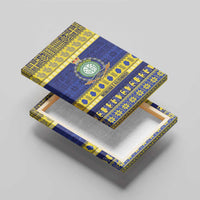 Niue Christmas Canvas Wall Art Monuina e Kilisimasi Hiapo Motifs - Polynesian Pride