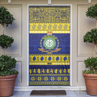 Niue Christmas Door Cover Monuina e Kilisimasi Hiapo Motifs - Polynesian Pride