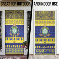 Niue Christmas Door Cover Monuina e Kilisimasi Hiapo Motifs - Polynesian Pride