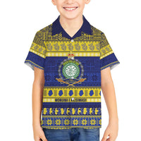 Niue Christmas Family Matching Puletasi and Hawaiian Shirt Monuina e Kilisimasi Hiapo Motifs - Polynesian Pride