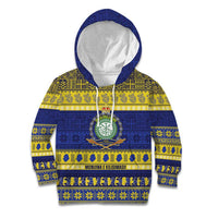 Niue Christmas Kid Hoodie Monuina e Kilisimasi Hiapo Motifs - Polynesian Pride
