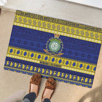 Niue Christmas Rubber Doormat Monuina e Kilisimasi Hiapo Motifs LT14 - Polynesian Pride