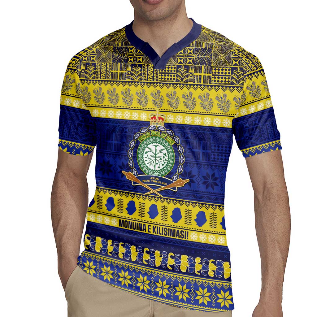 Niue Christmas Rugby Jersey Monuina e Kilisimasi Hiapo Motifs - Polynesian Pride