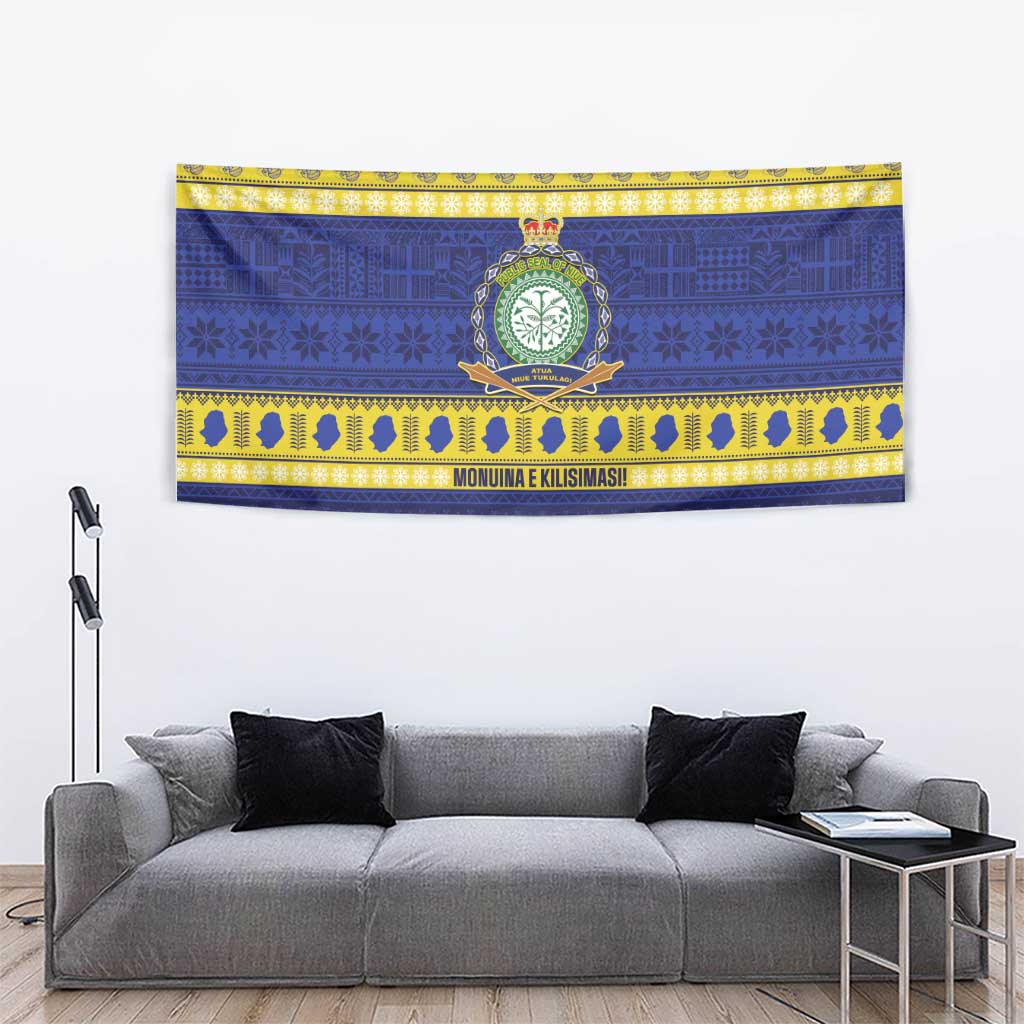 Niue Christmas Tapestry Monuina e Kilisimasi Hiapo Motifs LT14 - Polynesian Pride