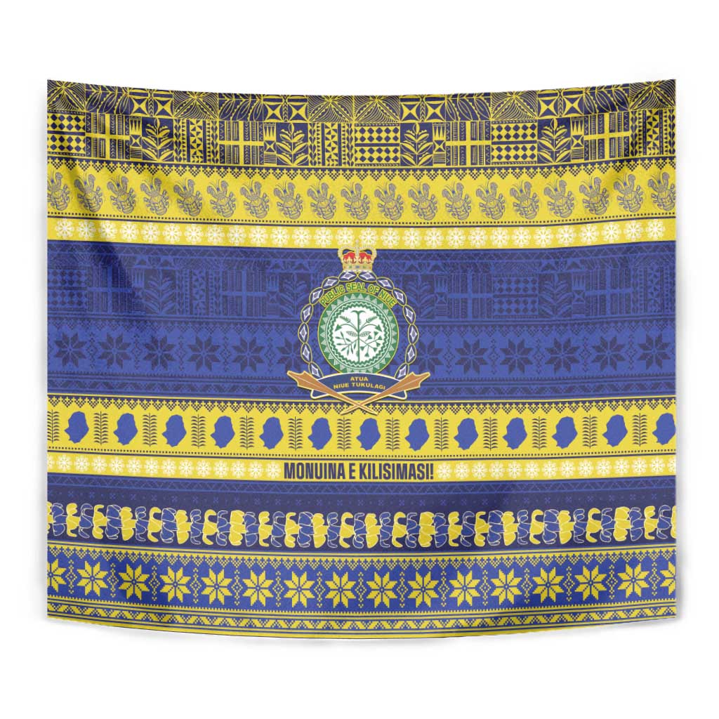 Niue Christmas Tapestry Monuina e Kilisimasi Hiapo Motifs LT14 - Polynesian Pride