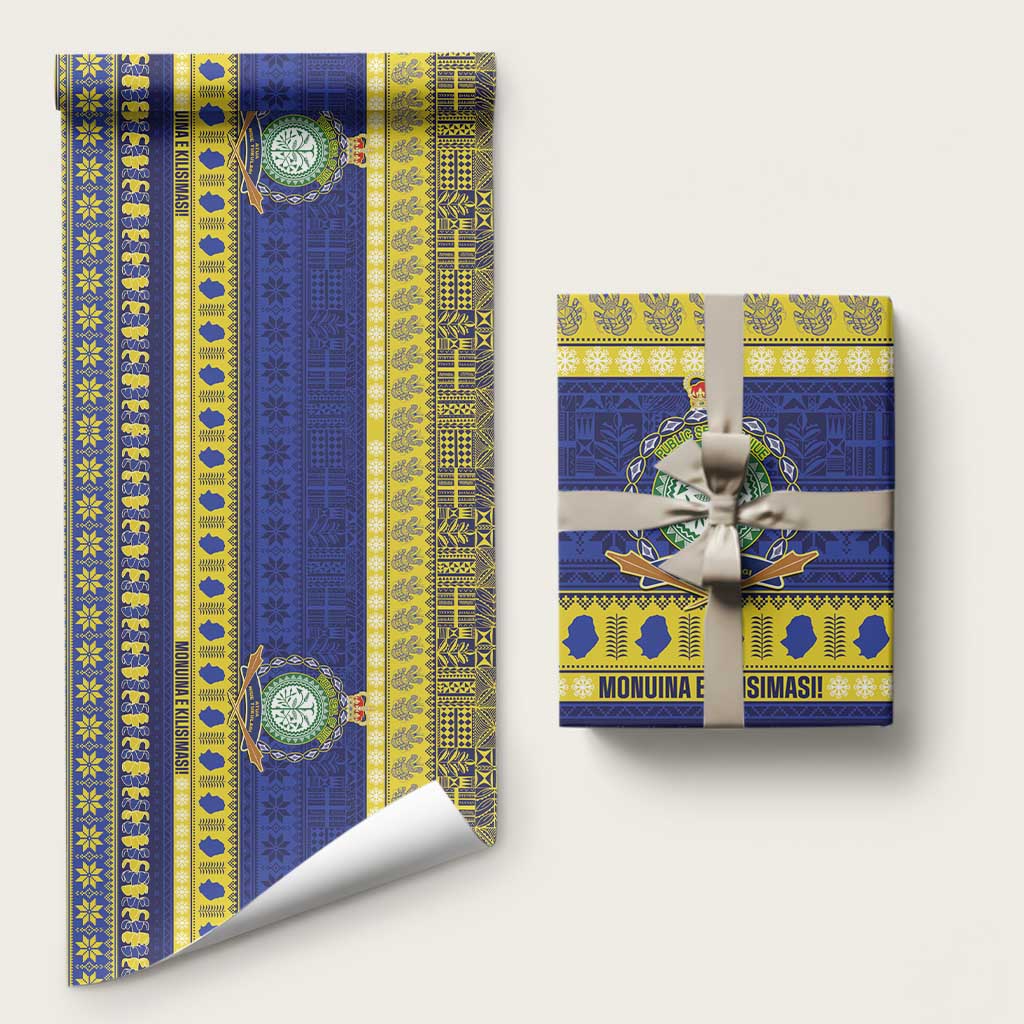 Niue Christmas Wrapping Paper Monuina e Kilisimasi Hiapo Motifs - Polynesian Pride