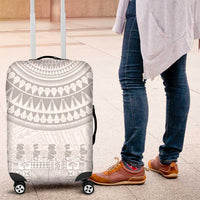 Niue White Sunday Luggage Cover Tapu Fanau Ia Puakenikeni Hiapo Pattern - Polynesian Pride