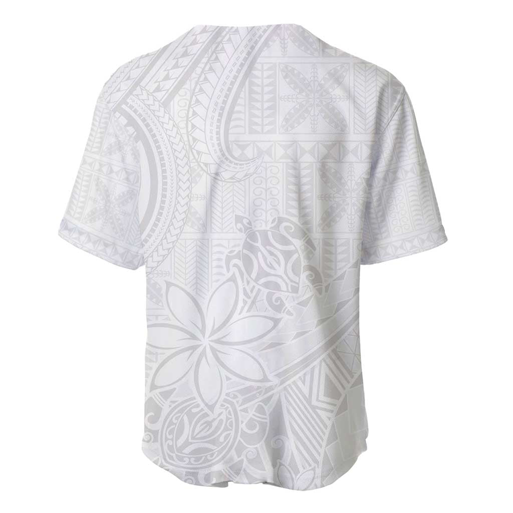 Tapu Fanau Ia Niue Baseball Jersey Happy White Sunday Unique Hiapo - Polynesian Pride