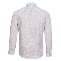 Tapu Fanau Ia Niue Family Matching Long Sleeve Bodycon Dress and Hawaiian Shirt Happy White Sunday Unique Hiapo - Polynesian Pride