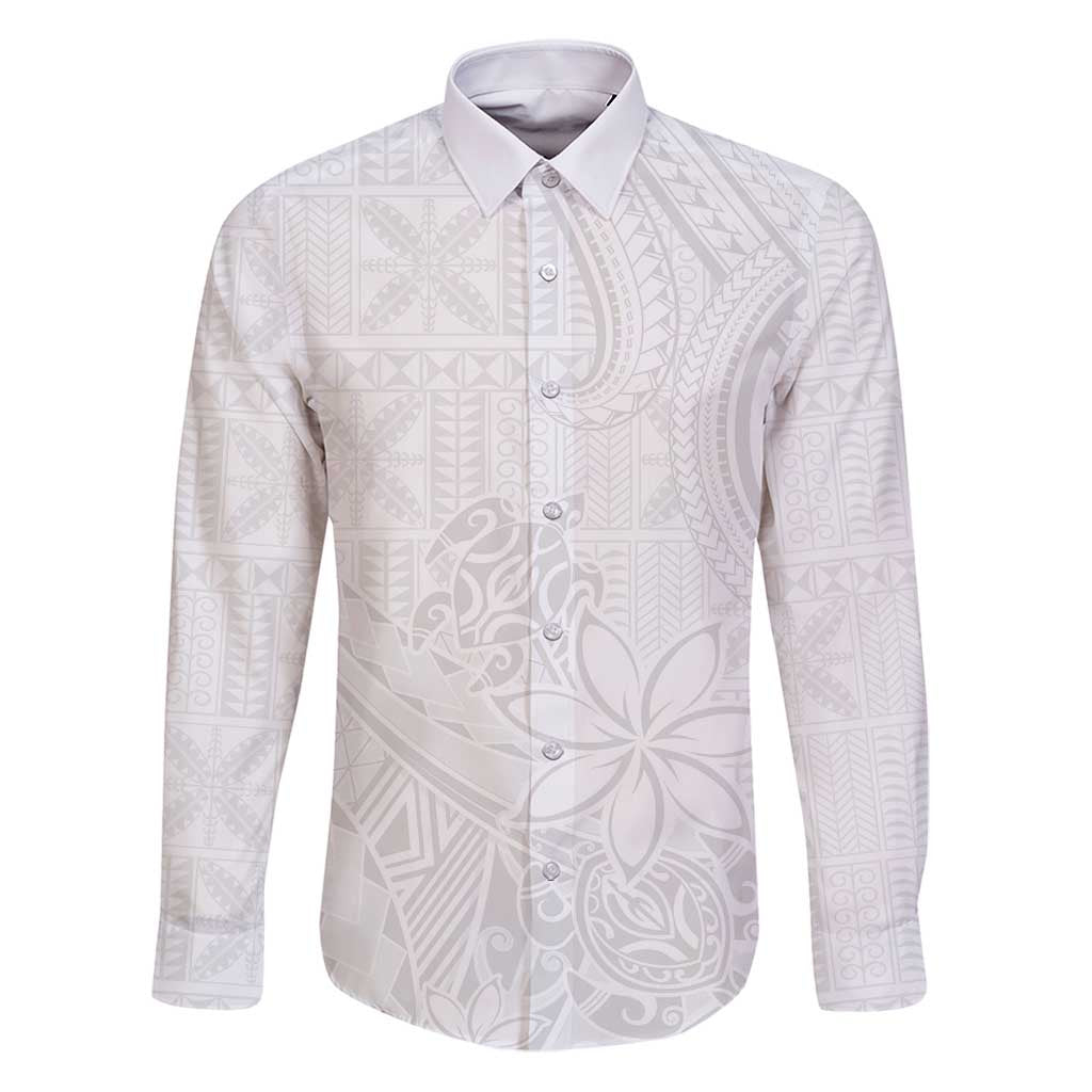 Tapu Fanau Ia Niue Family Matching Puletasi and Hawaiian Shirt Happy White Sunday Unique Hiapo - Polynesian Pride