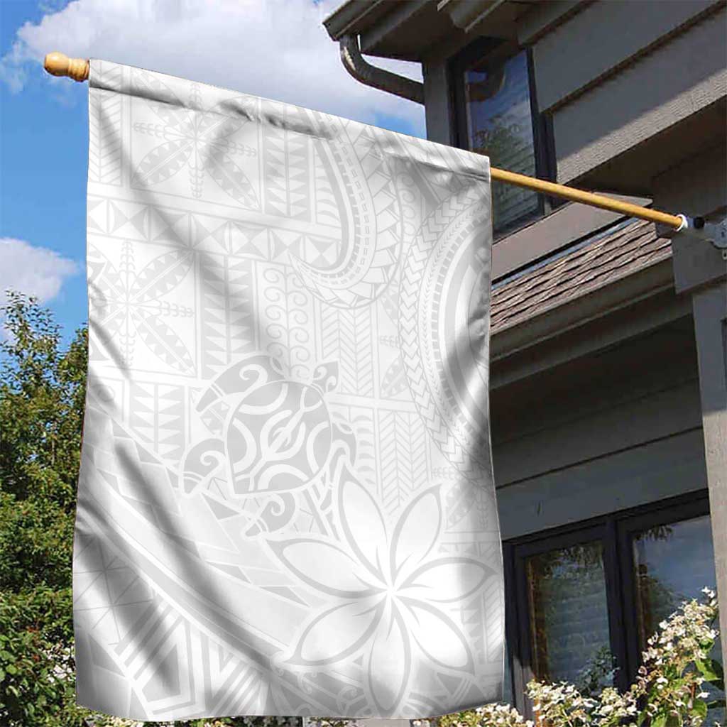 Tapu Fanau Ia Niue Garden Flag Happy White Sunday Unique Hiapo - Polynesian Pride