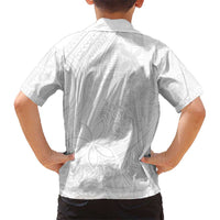 Tapu Fanau Ia Niue Kid Hawaiian Shirt Happy White Sunday Unique Hiapo - Polynesian Pride