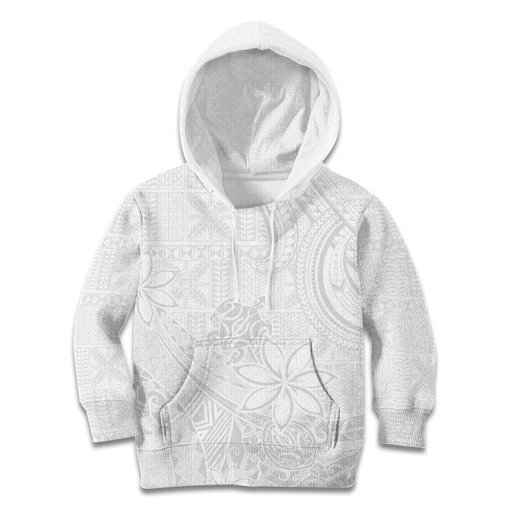 Tapu Fanau Ia Niue Kid Hoodie Happy White Sunday Unique Hiapo - Polynesian Pride