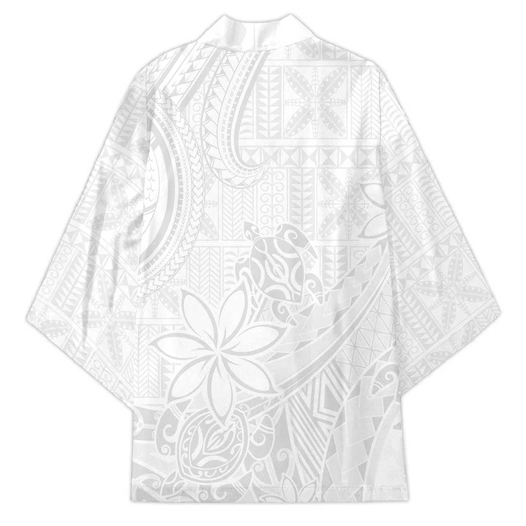 Tapu Fanau Ia Niue Kimono Happy White Sunday Unique Hiapo - Polynesian Pride