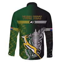 Personalised New Zealand and South Africa Rugby Family Matching Summer Maxi Dress and Hawaiian Shirt 2023 World Cup Final All Black Springboks Together LT14 - Polynesian Pride