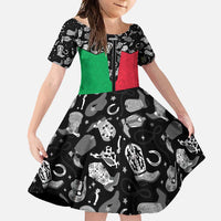 Vanuatu Cowboy Family Matching Mermaid Dress and Hawaiian Shirt Cowboy Symbols Split Stylized - Polynesian Pride