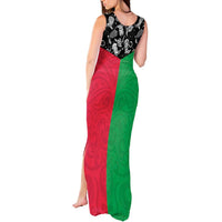 Vanuatu Cowboy Tank Maxi Dress Cowboy Symbols Split Stylized - Polynesian Pride