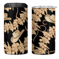 Vanuatu Cowboy 4 in 1 Can Cooler Tumbler Seamless Straw Hats Hibiscus - Polynesian Pride