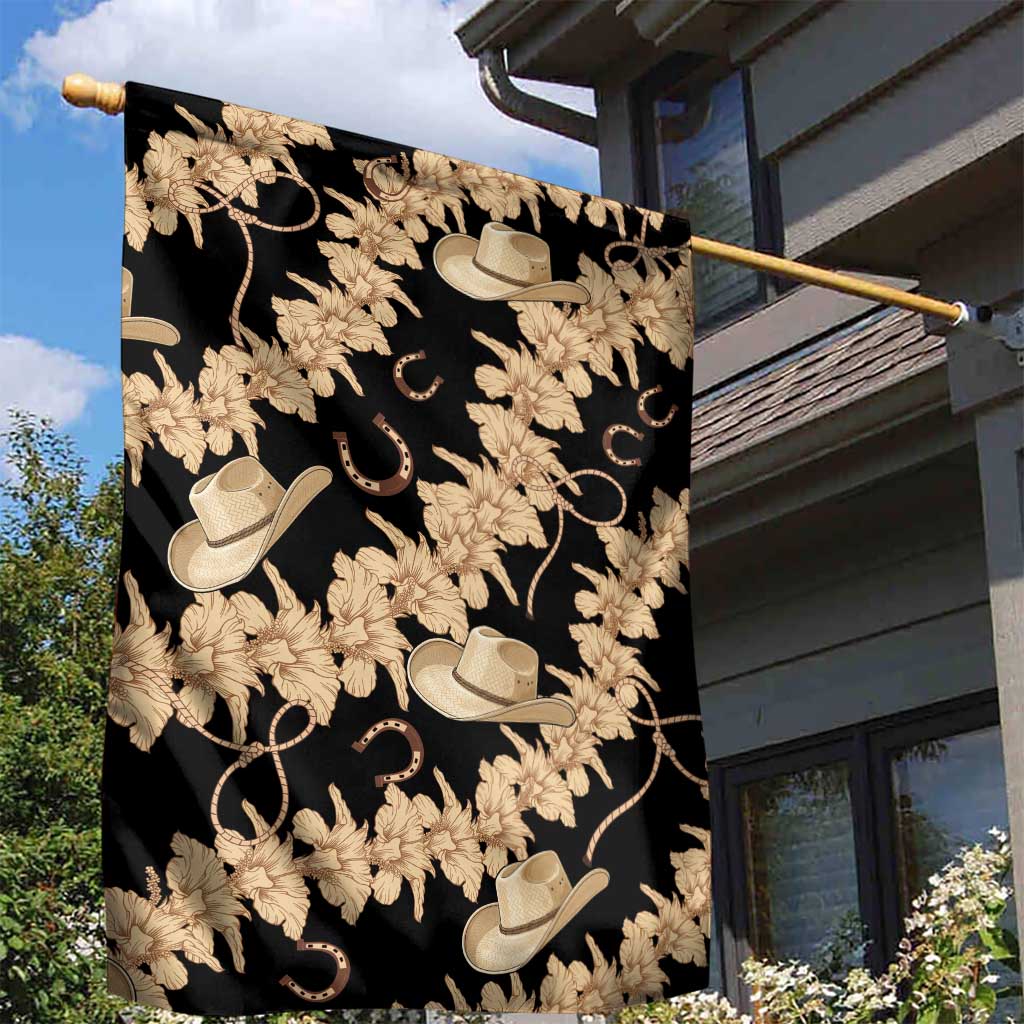 Vanuatu Cowboy Garden Flag Seamless Straw Hats Hibiscus - Polynesian Pride