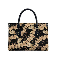 Vanuatu Cowboy Leather Bag Seamless Straw Hats Hibiscus - Polynesian Pride