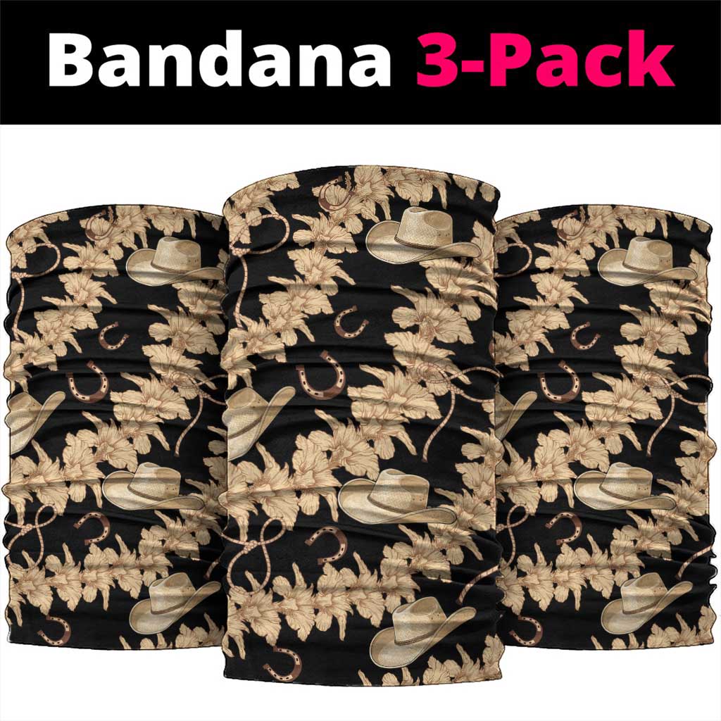 Vanuatu Cowboy Neck Gaiter Seamless Straw Hats Hibiscus - Polynesian Pride
