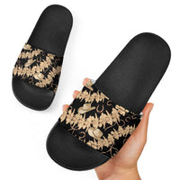 Vanuatu Cowboy Slide Sandals Seamless Straw Hats Hibiscus - Polynesian Pride