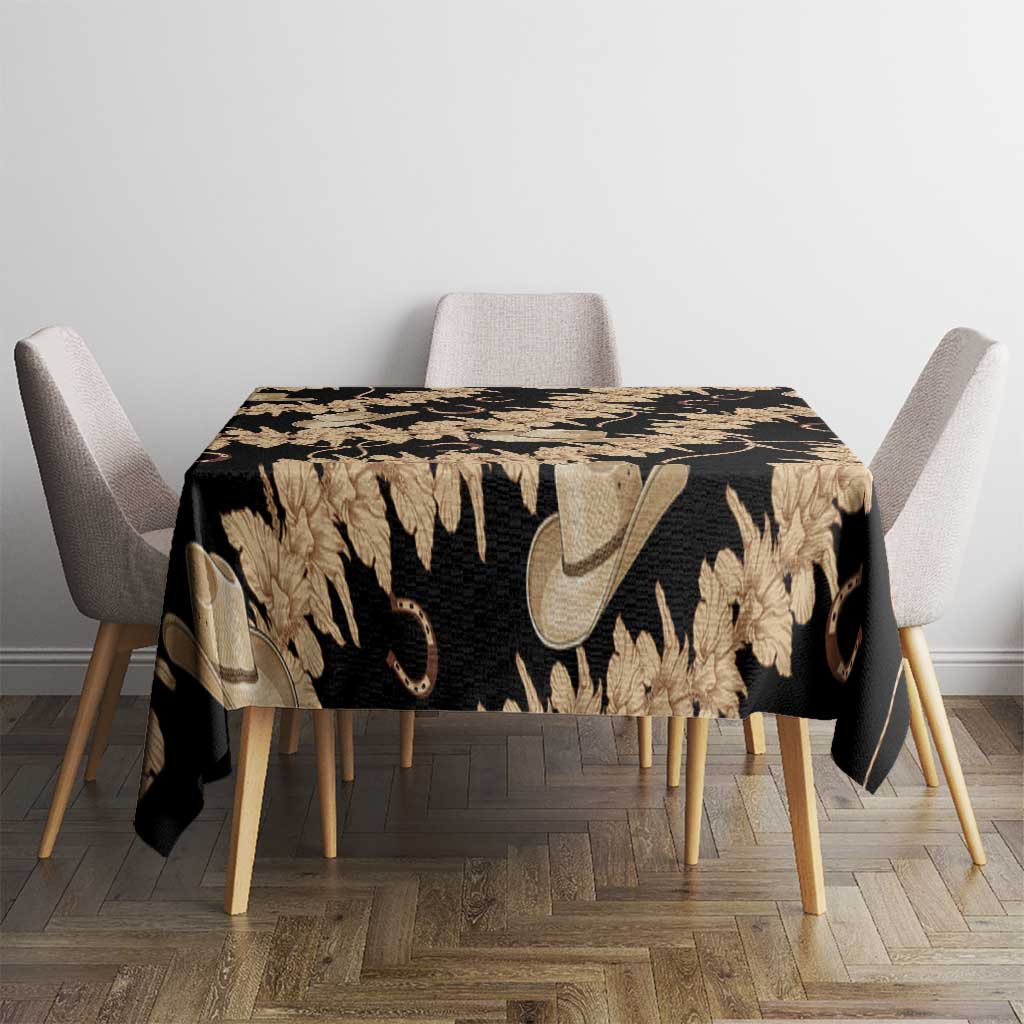 Vanuatu Cowboy Tablecloth Seamless Straw Hats Hibiscus - Polynesian Pride