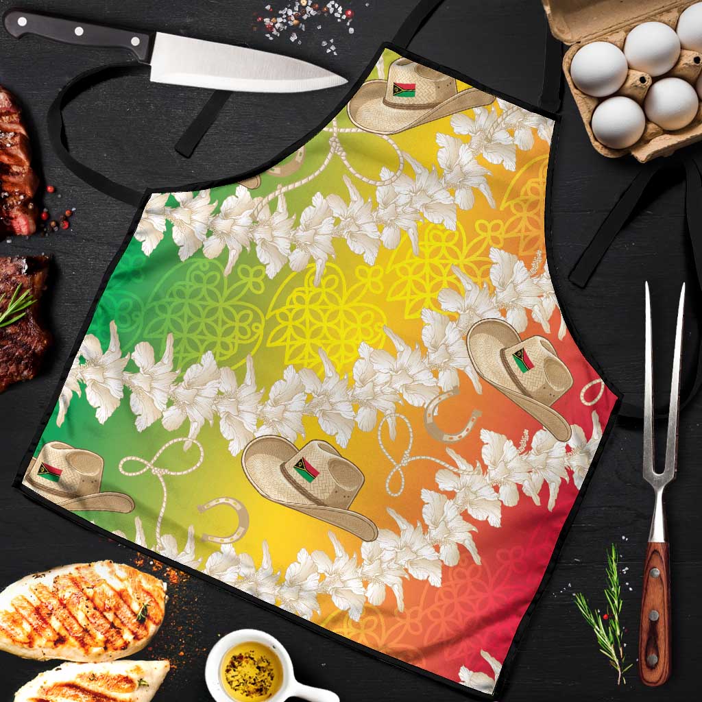 Vanuatu Cowboy Apron Straw Hats Hibiscus With Sand Drawing - Polynesian Pride