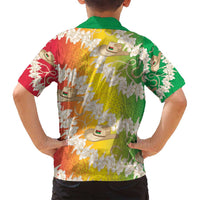 Vanuatu Cowboy Family Matching Tank Maxi Dress and Hawaiian Shirt Straw Hats Hibiscus With Sand Drawing - Polynesian Pride